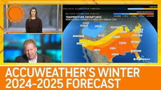 NEW AccuWeathers 20242025 US Winter Forecast [upl. by Eittik]