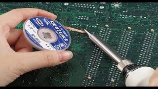 How to make the Desoldering Wick Braid from dish coixial cable [upl. by Etteluap528]