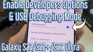 Galaxy S22s How to Enable Developer Options amp USB Debugging [upl. by Eilrak]