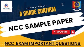 NCC CERTIFICATE EXAM SAMPLE PAPER nccgyan ncc [upl. by Orsa487]