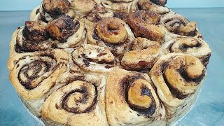 Fluffy and Soft Cinnamon Roll Easy and Simple Recipe [upl. by Ahsekahs]