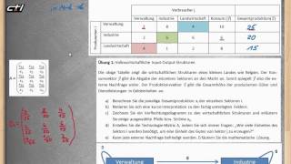 Leontief Modell  Mehrstufige Prozesse  Matrizenrechnung ★ Übung 1 mit Lösungen [upl. by Nosnev]