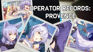 Arknights Operator Records Provence [upl. by Hairaza]