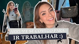 ARRUME SE COMIGO  ESCRITÓRIO EM UM DIA NUBLADO  GRWM  MAKE OLHO ESFUMADO [upl. by Landon]