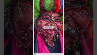 Meet the most pierced woman in the world piercing bodyart piercings [upl. by Katha338]