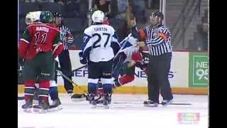 Game Highlights  Mooseheads vs Sea Dogs Sept19 2015 [upl. by Eceinwahs]