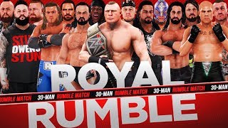 WWE Royal Rumble 2020 30 Man Royal Rumble Match  WWE 2K20 [upl. by Doolittle]