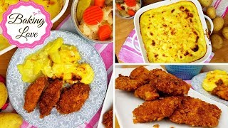 Leckeres Mittagessen für Groß und Klein Kartoffelauflauf mit knusprigen Crispy Chicken Nuggets [upl. by Cired]