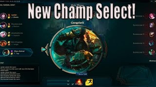 New Champion Select  Ranked Teambuilder  PreSeason 6 [upl. by Brandwein]