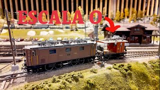 Impresionante MAQUETA de TRENES escala 0 del BAHN MUSEUM ALBULA [upl. by Naliorf834]