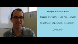 17 24042023 Thiago Castilho de Mello Federal University of São Paulo Brazil [upl. by Shanahan]