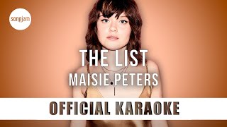 Maisie Peters  The List Official Karaoke Instrumental  SongJam [upl. by Ahtibbat466]