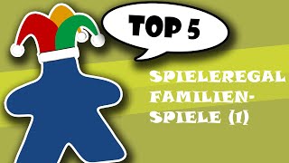 Top 5 aus dem Spieleregal  Familienspiele Teil 1 [upl. by Annaynek783]