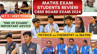 🔴 CBSE MATHS Exam Students Review ❌1 Marks amp Case Study Revenged  TOUGHer than PHYSICS [upl. by Lauren]