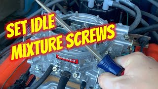 How to Set Idle Mixture Screws [upl. by Enitsud599]