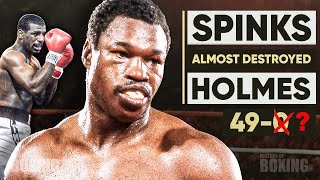 When Michael Spinks ALMOST DESTROYED Larry Holmes It was unforgettable [upl. by Barclay]