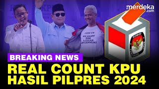 🔴 LIVE  REAL COUNT KPU Hasil Pilpres 2024 Anies Prabowo amp Ganjar [upl. by Elleinod]