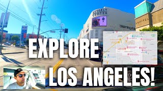 Beverly Grove Driving Tour in Los Angeles Explore Melrose Fairfax amp West Hollywood [upl. by Ajani259]