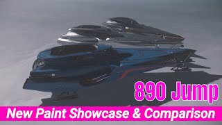 New 890 Jump Paints Showcase amp Detailed Comparison  Star Citizen 4k [upl. by Aeslek740]