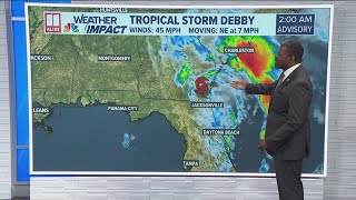 Weather Impact Forecast  Minimal impacts from Tropical Storm Debby here in north Georgia [upl. by Enneyehc]