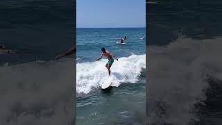 Sept 7 2024 Tourmaline Surfer get hit by loose Wavestorm while on his board riding [upl. by Season]