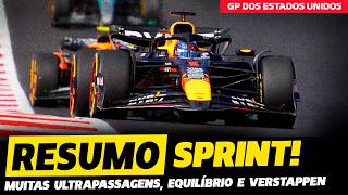 🚨SPRINT RACE SHOW DE ULTRAPASSAGENS DISPUTAS EQUILIBRIO E VERSTAPPEN  FÓRMULA 1  GP EM CASA [upl. by Aynotel134]