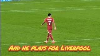 The Luis Díaz song at Anfield 🔴 Liverpool vs Man City [upl. by Anemolif]