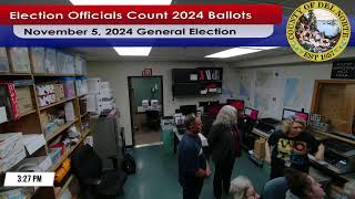 Election Officials Count Ballots 11424 No Audio [upl. by Nirel]