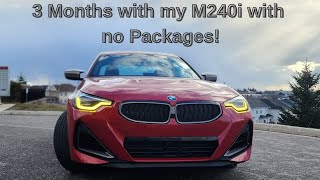 3 Months with my 2024 BMW M240i xDrive in Melbourne Red Metallic with no Packages [upl. by Leynwad]