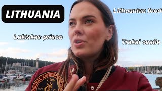 LITHUANIA VLOG visiting Trakai castle Lukiskes Prison and enjoying the food [upl. by Marcello]