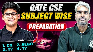 GATE 2025 CSE  Subject Wise Preparation  GATE Exam Strategy [upl. by Dnumde]