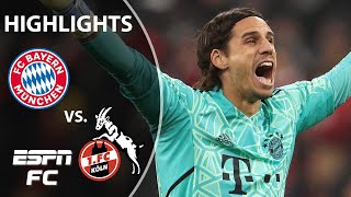 Bayern Munich vs Cologne  Bundesliga Highlights  ESPN FC [upl. by Laux329]