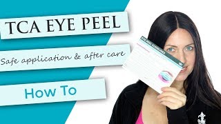 TCA Eye Peel Tutorial  Demonstration  After Care [upl. by Akeim]