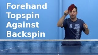 Forehand Topspin Against Backspin  Table Tennis  PingSkills [upl. by Ducan]