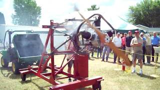 Bleriot Anzani Engine Demo [upl. by Semaj]