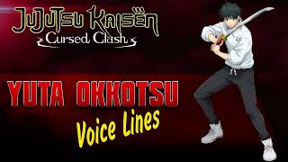 Jujutsu Kaisen Cursed Clash  Yuta Okkotsu ENGLISH  JAPANESE Voice Sounds [upl. by Tsai]