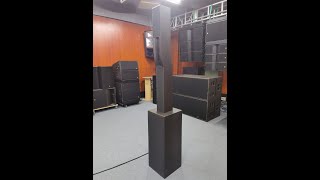 1 SYVA top  1 SYVA LOW subwoofer  1 FP10000Q power amplifier  DP448 processor testing part 5 [upl. by Ert]