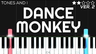 Tones And I  Dance Monkey  EASY SLOW Piano Tutorial [upl. by Ahsiener963]