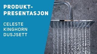 Produktpresentasjon  Celeste Kinghorn dusjsett krom [upl. by Ahsinrev720]