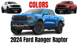 2024 Ford Ranger Raptor Colors Revealed [upl. by Bordiuk]