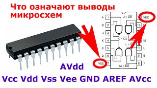 Что означают названия выводов микросхем AVdd AVcc AVss AVee GND AREF AVcc AVdd [upl. by Cuthburt]