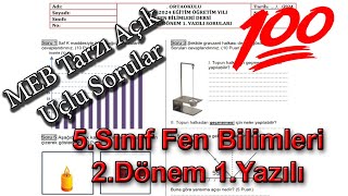 5sınıf Fen Bilimleri 2Dönem 1Yazılı 2024 [upl. by Yanahc]