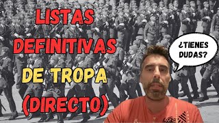 133 DIRECTO Listas DEFINITIVAS 📋⚠️ de Acceso a Tropa y Marinería 🪖 2º CICLO 2024 [upl. by Mcknight]