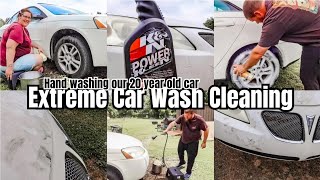 EXTREME CAR WASH CLEANING TRANSFORMATION  SPRING CLEAN MOBILE HOME LIVING  KIMI COPE [upl. by Cirdahc]