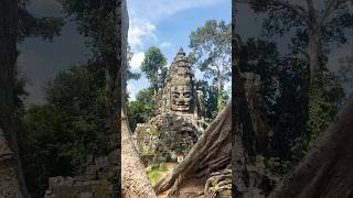 The East Gate of Angkor Thom Cambodia travel fly history angkortempleguide nature [upl. by Haase]