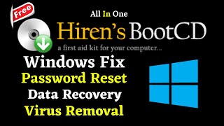 Hiren Boot CD Complete Tutorial  Features Explained  Password Reset Data Recovery Virus Removal [upl. by Lyj]