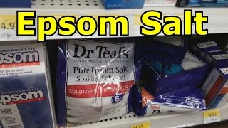 Where to buy Epsom Salt at Walmart [upl. by Lanae742]