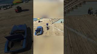 Escaping Shin Sonic With 50000 Car In GTA 5 [upl. by Nasus]