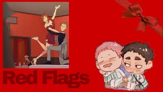 ✮⋆˙Red Flags  Tom Cardyᯓ★Haikyuu Textsᯓ★Matsuhana˙⋆✮ [upl. by Willtrude720]