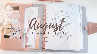 A5 Kikki K Ring Binder Setup for August 2021  My New Travel Setup [upl. by Appolonia]